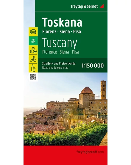 Cartographia-Toscana,  Florența harta (Freytag)-9783707922431