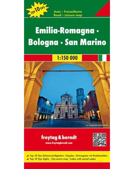 Cartographia-Emilia - Romagna/Bologna/San Marino harta de agrement si rutiera  (Freytag)-9783707914863