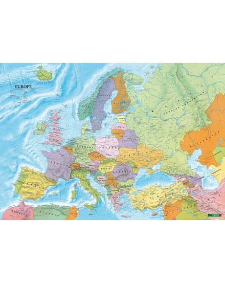 Cartographia-Tările Europei harta (engleză) - Freytag-9783707917383