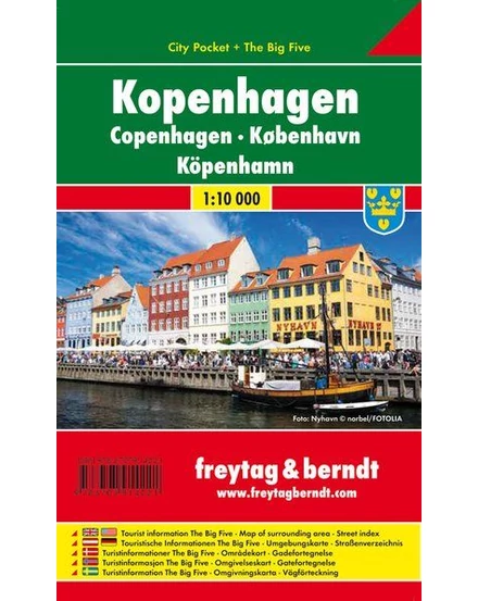 Cartographia-Copenhaga City Pocket harta orașului (Freytag)-9783707914221