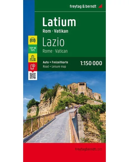 Cartographia-Latiun, Roma, Vatican harta (Freytag)-9783707914900