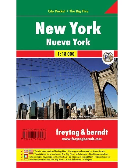 Cartographia-New York  City Pocket harta orașului (Freytag)-9783707913293