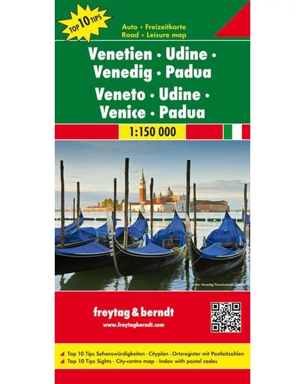 Cartographia-Veneto/Udine/Velence/Padua harta (Freytag)-9783707914856