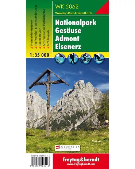 Cartographia-WK 5062 Gesause Parcul National (Admont, Eisenerz) harta turistică (Freytag)-9783707903416