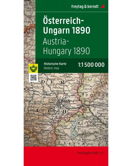Cartographia-Harta istorică Austro-Ungară (1890) - Freytag-9783707912722