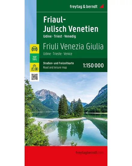 Cartographia-Friuli - Veneția Giulia, Udine - Trieste - Veneția 1:150 000 -Freytag-9783707921878