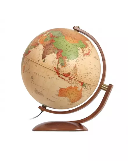 Cartographia -Glob pamantesc iluminat Optimus 30 cm, piedestal si meridian din lemn, rotire in doua planuri