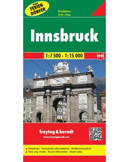 Cartographia-Innsbruck harta orașului (Freytag)-9783850841160