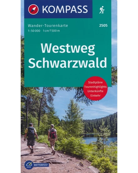 Cartographia-K 2505 Pădurea Neagră de Vest harta turistică-9783990449462