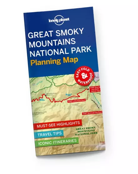 Cartographia-Great Smoky Mountains Parc National harta planificatorului de rute Lonely Planet-9781788685955