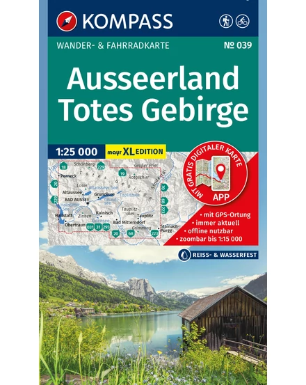 Cartographia - KOMP 039 Ausseerland, Totes Gebirge - 9783991544821