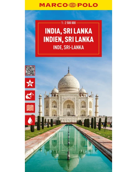 Cartographia-India, Sri Lanka, Nepal, Banglades harta-9783575020673