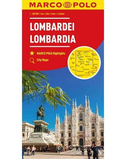 Cartographia-Italia harta regiunii Lombardia-9783575017598