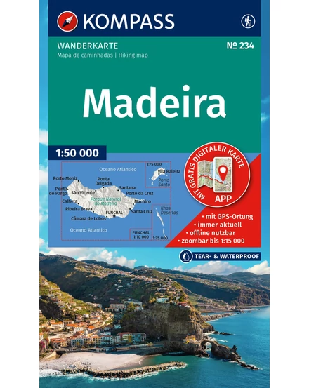 Cartographia-K 234 Madeira harta turistică-9783991543671