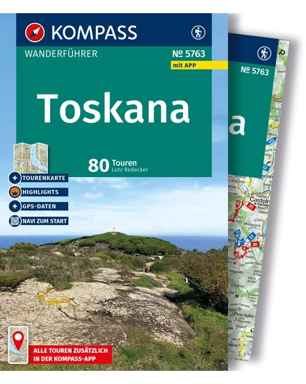 Cartographia-KOMP 5763 Toskana turistakalauz + térkép-9783991544906