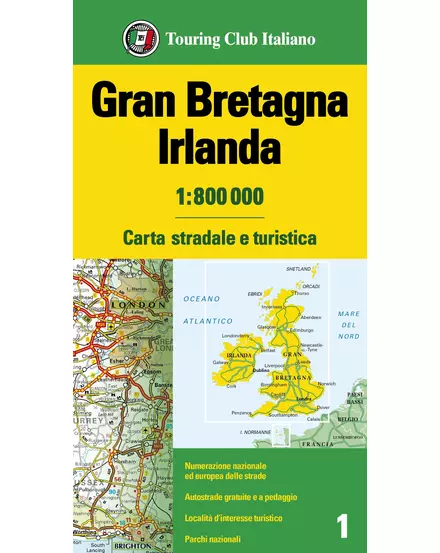 Cartographia-Marea Britanie, Irlanda harta-TCI-9788836576333