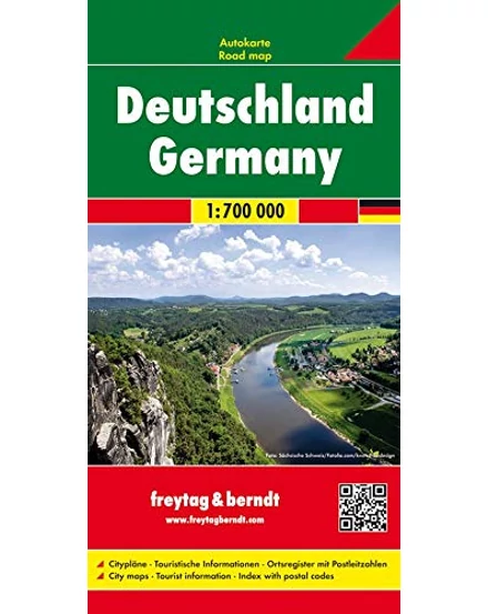 Cartographia-Germania hartă cartonată - Freytag-9783850842631