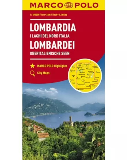 Cartographia-Italia harta regiunii Lombardia-9783829739740