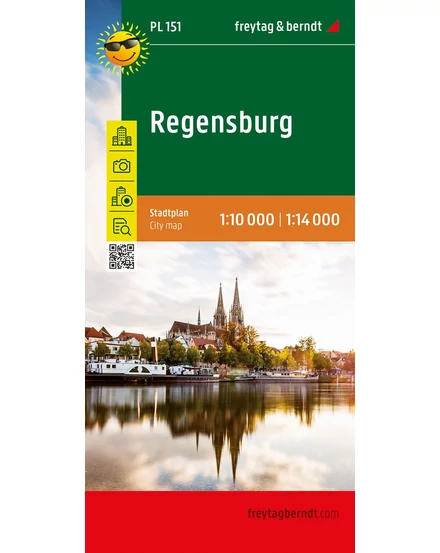 Cartographia-Harta turistică a orașului Regensburg - Freytag-9783707919608