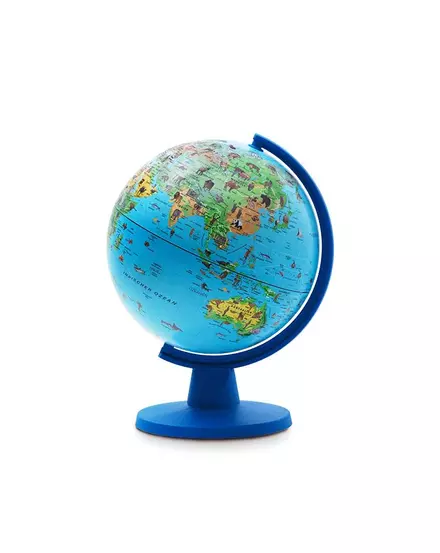 Cartographia-Glob pământesc SAFARI, 16 cm - tema fauna petru copii (limba engleză)-8007239011571