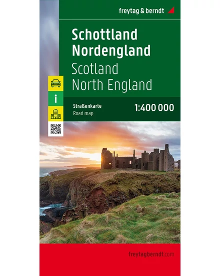Cartographia-Scotia si Anglia Nord harta - Freytag-9783707905878