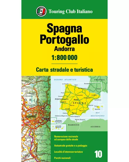 Cartographia-Spania, Portugalia, Andorra harta- TCI-9788836578030