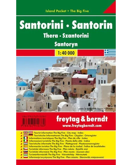 Cartographia-Santorini Island Pocket térkép (Freytag)-9783707910780
