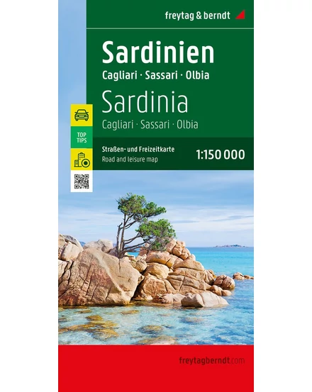 Cartographia-Sardinia, Cagliari harta -Freytag-9783707921717