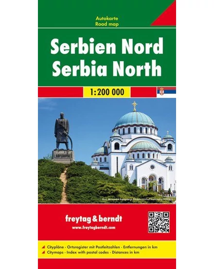Cartographia - Serbia-Nord harta auto - Freytag - 9783707912777
