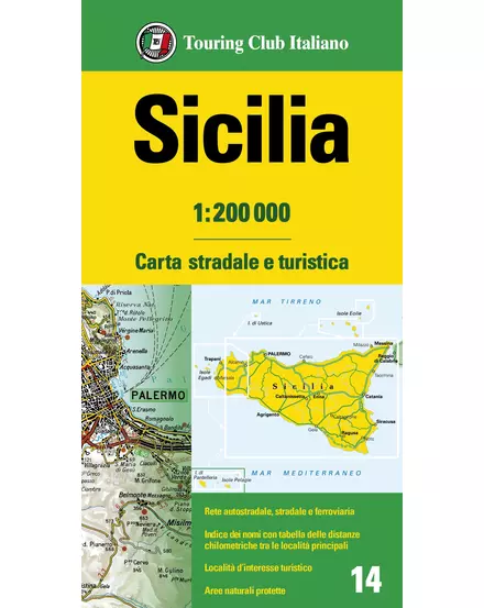 Cartographia-Sicilia harta regiunii-TCI-9788836576425
