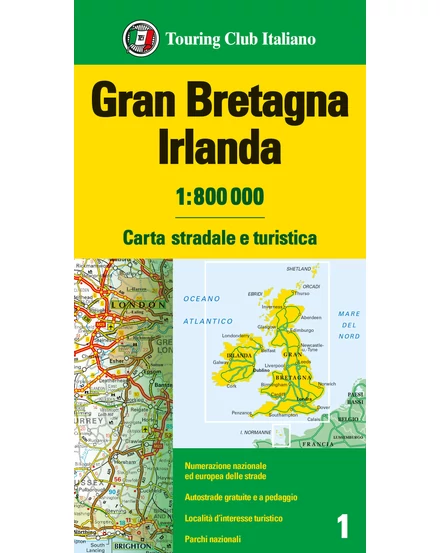 Cartographia-Marea Britanie, Irlanda harta-TCI-9788836581474