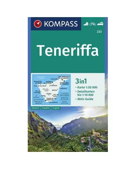 Cartographia-K 233 Tenerife harta turistică-9783990445686