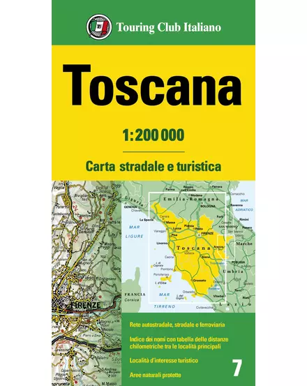Cartographia-Toscana harta regiunii - TCI-9788836575305