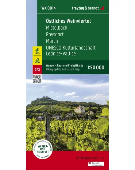 Cartographia - WK 0014 Östliches Weinviertel harta turistică - Freytag - 9783707919295