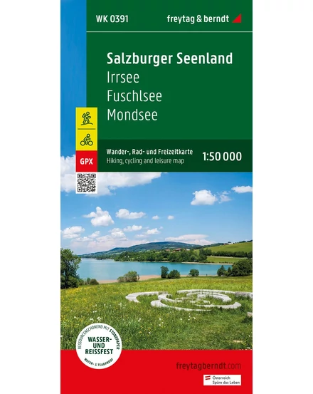 Cartographia-WK 0391 Salzburger Seenland - Irrsee - Fuschl - Mondsee harta turisitca-9783707919448