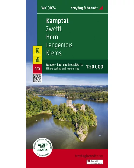 Cartographia - WK074 Kamptal harta de ciclism si turistică - Freytag -9783707919356