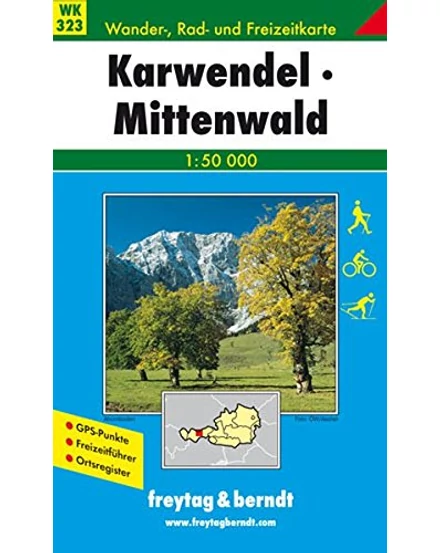 Cartographia-WK 323 Karwendel Mittenwald harta turistică - Freytag-9783850847506