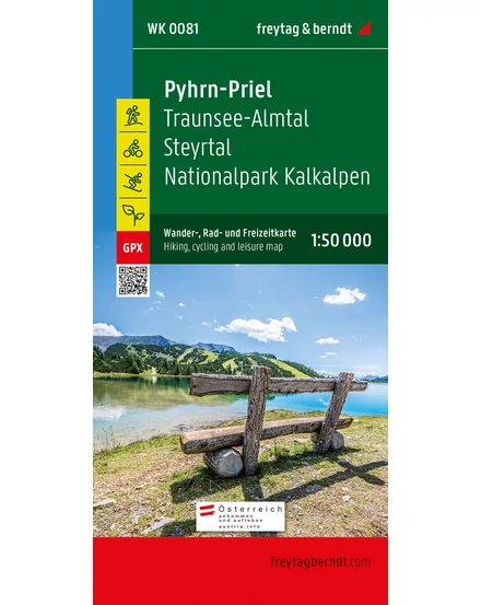 Cartographia-WK081 Pyhrn - Priel - Eisenwurzen - Grünau - Almtal - Steyrtal - Sengengebirge harta turistică (Freytag)-9783707919387