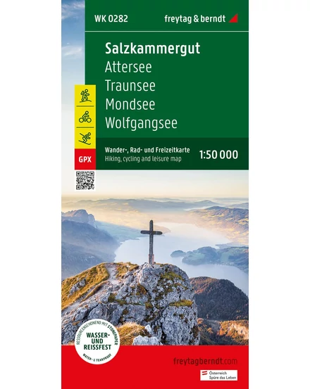 Cartographia-WK0282 Salzkammergut-Attersee-Traunsee-Mondsee-Wolfgangsee harta turistică  - Freytag-9783707919431