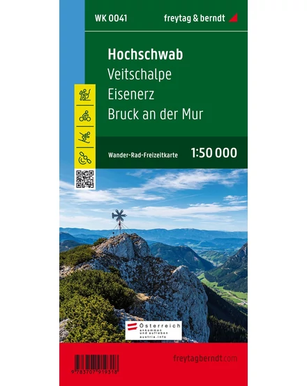 Cartographia-WK041 Hochschwab - Veitschalpe - Eisenerz - Bruck an der Mur harta turistică (Freytag)-9783707919318