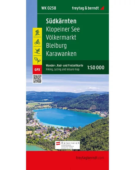 Cartographia - WK238 Südkarnten-Klopeiner See-Völkermarkt-Bleiburg-Karawanken harta turistică - Freytag - 9783707919417