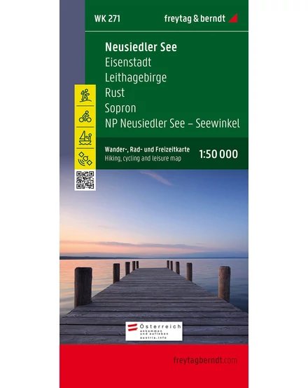 Cartographia-WK271 Neusiedler See, Eisenstadt, Leithagebirge, Rust, Sopron, Seewinkel NP harta turistică (Freytag)-9783850847278