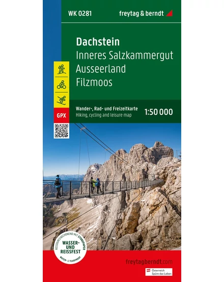 Cartographia - WK 281 Dachstein-Ausseer Land-Filzmoos-Ramsau harta turistică - Freytag - 9783707919424