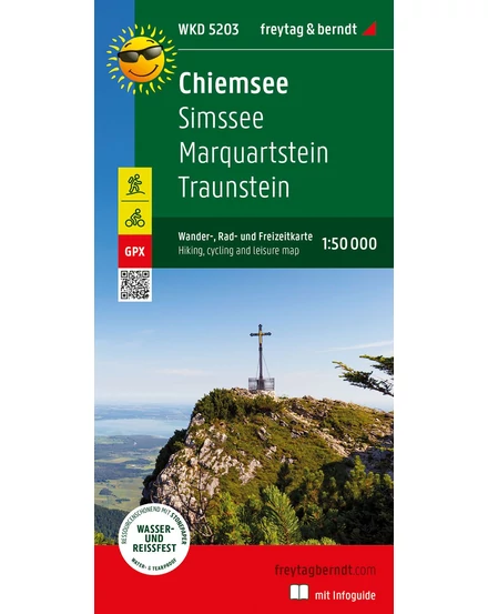 Cartographia - WKD 5203 Chiemsee, Simssee, Marquartstein, Traunstein harta turistică - Freytag - 9783707920406