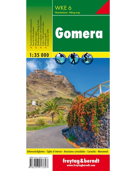 Cartographia - WKE 6 Gomera harta turistică - Freytag - 9783707917697