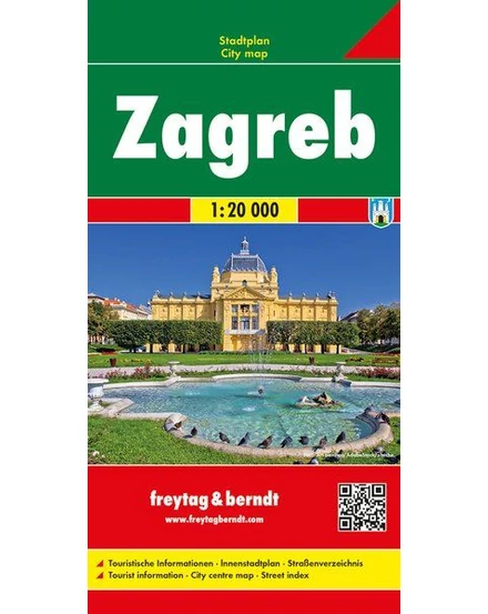 Cartographia-Zagreb harta (Freytag)-9783707916751