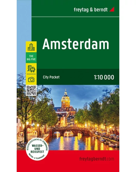 Cartographia-Amsterdam City Pocket harta laminată (Freytag)-9783707922141