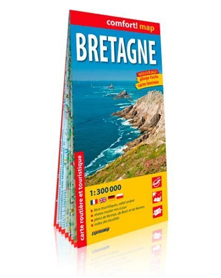 Cartographia-Bretagne Comfor harta laminată-9788380467385