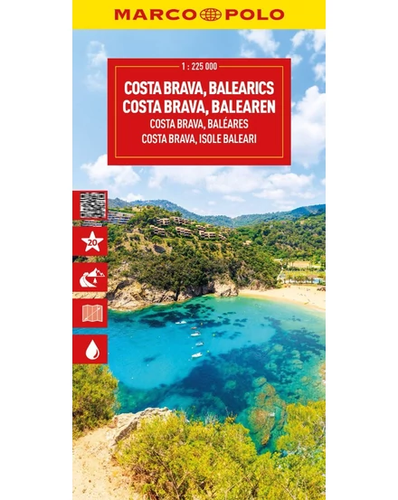 Costa Brava, Balearics harta-9783575022288