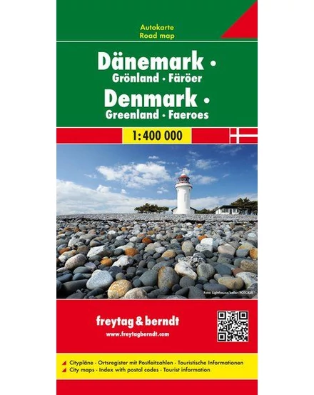 Cartographia-Danemarca, Groenlanda, Insulele Feroe harta (Freytag)-9783707900309